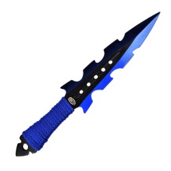 Kit de 3 Couteaux de Lancer Sniper Serie Bleu + Etui