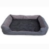 Lit Moelleux Imperméable pour Chien et Chat 80 x 65 cm XL avec Coussins