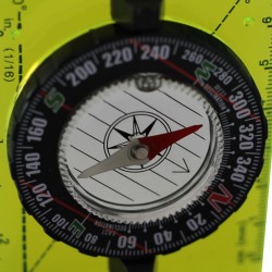 Compass Boussole Fluorescente Randonnée Survie Trek Trekking Alpinisme