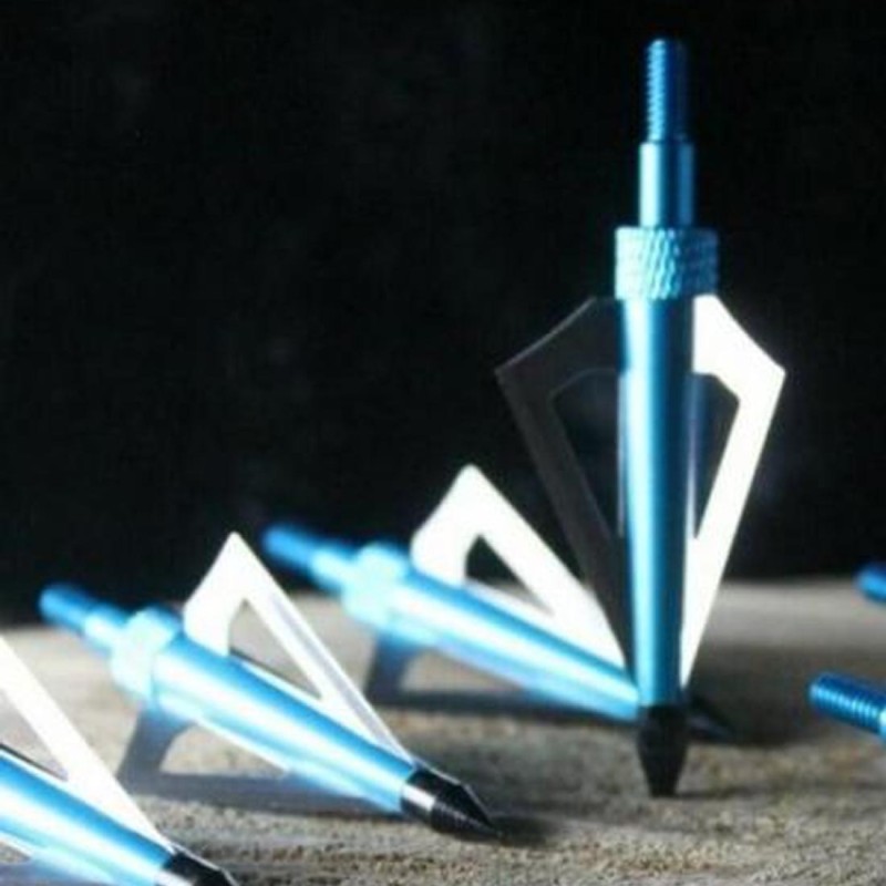 6 x Pointes de Flèches BroadHead BluePoint