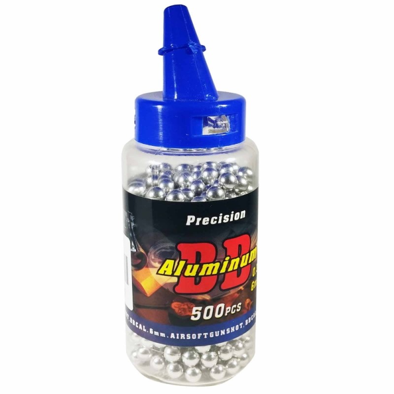 500 Billes Aluminium 0.33 g 6 mm