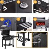 BBQ Barbecue HK-X Line Black Mat Double Grille de Cuisson