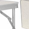 Table de Camping ou Jardin avec 4 Chaises - Coloris Blanc