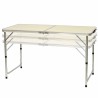 Table de Camping ou Jardin avec 4 Chaises - Coloris Blanc