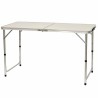 Table de Camping ou Jardin avec 4 Chaises - Coloris Blanc