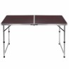 Table de Camping ou Jardin avec 4 Chaises - Coloris Bois