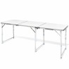 Table de Camping ou Jardin XXL 178 cm Hauteur réglable