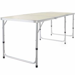 Table de Camping ou Jardin XXL 178 cm Hauteur réglable