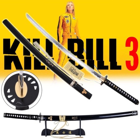 Réplique Katana Kill Bill 3 Black Mamba - Bill Signature