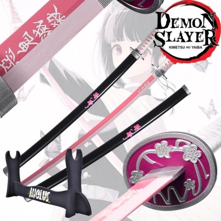 Pack Réplique Katana Kanao Tsuyuri Demon Slayer + Support Katana