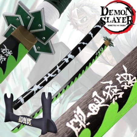 Pack Réplique Katana Sanemi Shinazugawa Demon Slayer + Support Katana